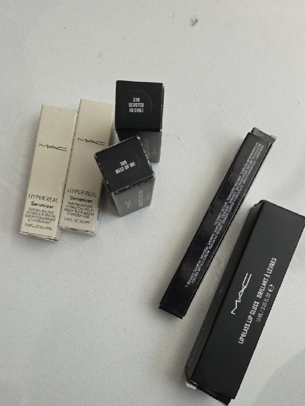 MAC Lip Collection - Black & Cream Packaging
